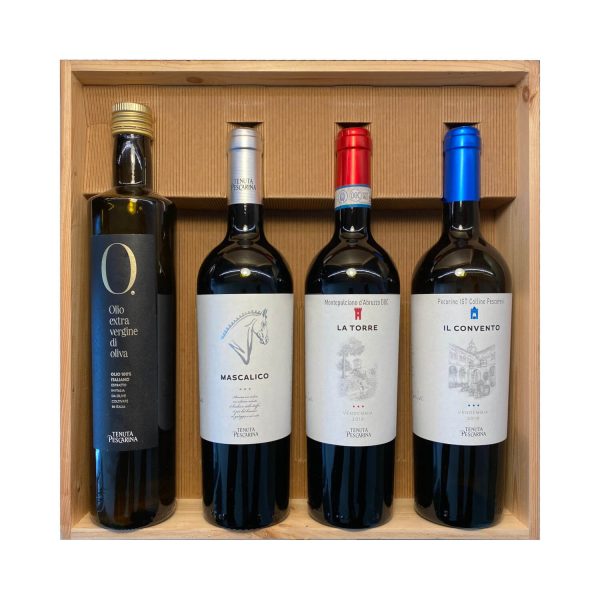 Scatola Regalo Vini con Olio | Convento San Panfilo